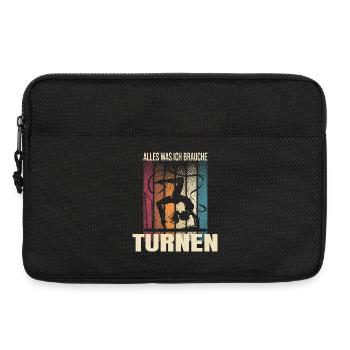 Alles was ich brauche - Turnen - Laptoptasche 13" - Schwarz - Vorne