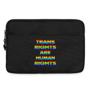 Trans Rights for CSD Christopher Street Day - Laptoptasche 13" - Schwarz - Vorne