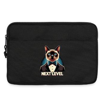 Siamese Cat Siamese Cat Next Level Suit Gift - Laptop bag 13" - black - Front