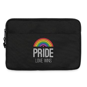 LGBTQ Pride Month - Pride. Love Wins - Laptop bag 13" - black - Front