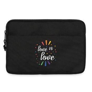 LGBTQ Pride Month - Love is Love - Laptop bag 13" - black - Front