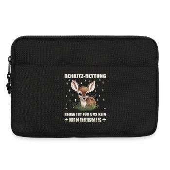 Rehkitz Rettung - Laptoptasche 13" - Schwarz - Vorne