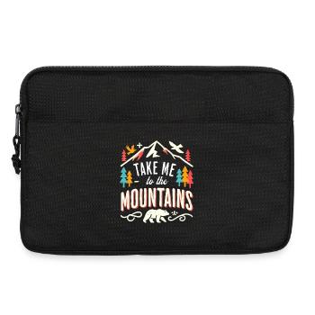Take me to the Mountains - Laptop bag 13" - black - Front