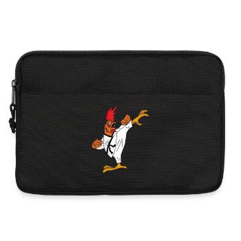 Hahn und Karate - Laptoptasche 13" - Schwarz - Vorne