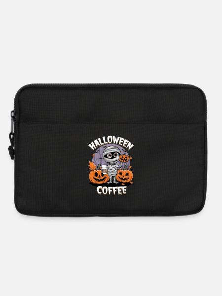 How to Halloween with Mummy and Pumpkins - Laptop bag 13" - black