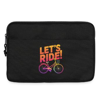 Vibrant Riding Bicycle Design - Laptop bag 13" - black - Front
