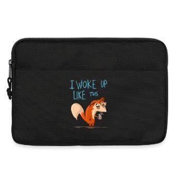 Ich bin so aufgewacht - Laptoptasche 13" - Schwarz - Vorne