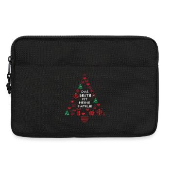 Tannenbaum, Familie - Laptoptasche 13" - Schwarz - Vorne