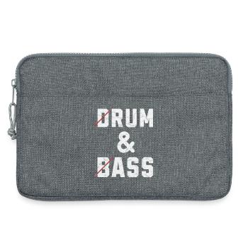 Drum and bass - rhum et cul - Sacoche pour ordinateur portable 13 pouces - gris chiné - Devant