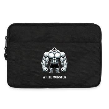White Monster - Muskelmonster Fitness Gym Training - Laptoptasche 13" - Schwarz - Vorne