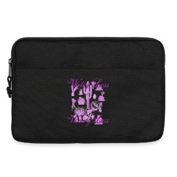 Water Less Worry Less - Cactus Design - Laptop bag 13" - black - Front
