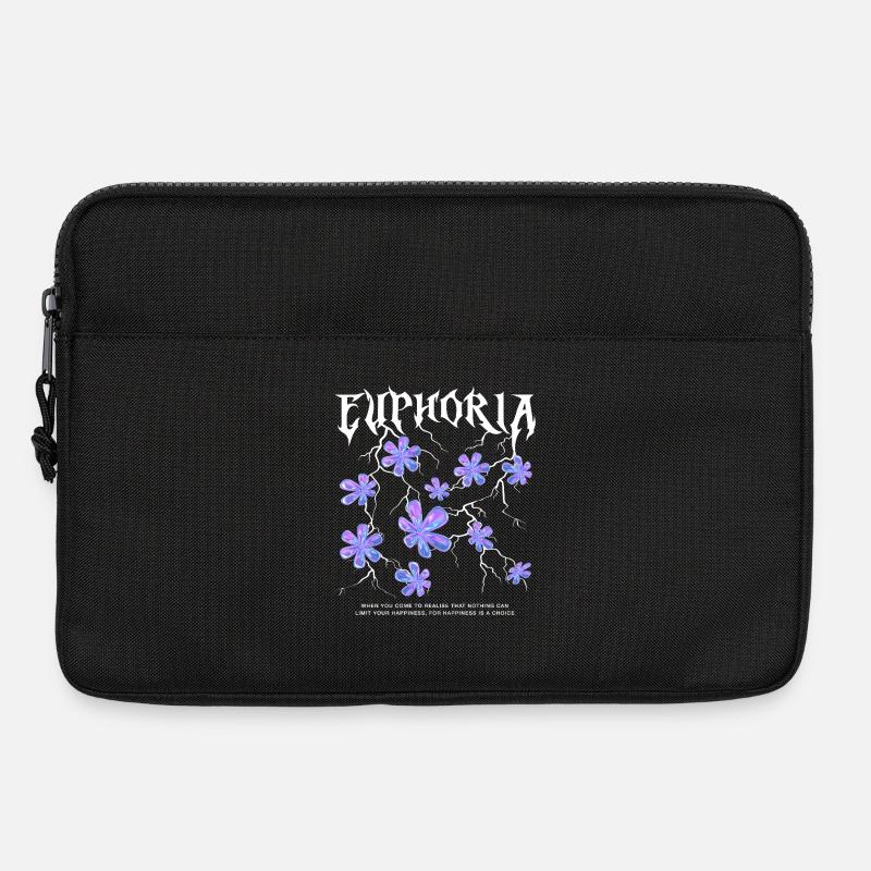 Euphorie Blitzblumen - Laptoptasche 13" - Schwarz