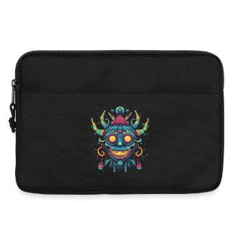 Shaman mask - Laptop bag 13" - black - Front