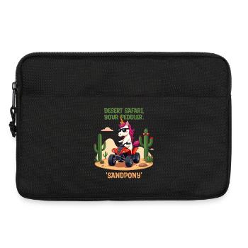 Wüsten-Einhorn - Laptoptasche 13" - Schwarz - Vorne