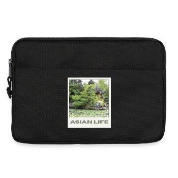 Asiatischer Gartensee Zen - Laptoptasche 13" - Schwarz - Vorne