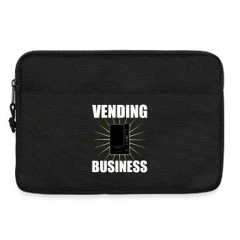 Snack vending machine and vending business lettering - Laptop bag 13" - black - Front