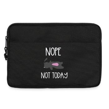 Nope Not Today Schlafkater Illustration - Laptoptasche 13" - Schwarz - Vorne