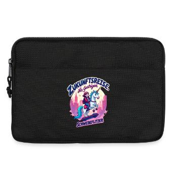Future ride with unicorn - Laptop bag 13" - black - Front