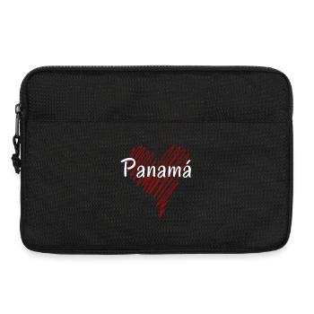 J’aime le Panama, fierté panaméenne - Sacoche pour ordinateur portable 13 pouces - noir - Devant