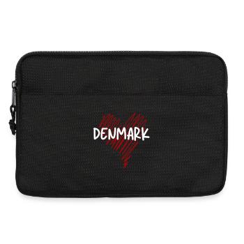 J’adore le Danemark, fier Danois - Sacoche pour ordinateur portable 13 pouces - noir - Devant