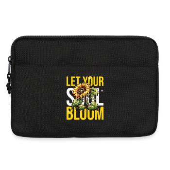 Lass deine Seele blühen - Laptoptasche 13" - Schwarz - Vorne