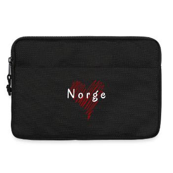 I love Norway, heart Norway - Laptop bag 13" - black - Front
