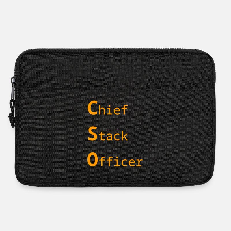 Chief Stack Officer - T-Shirt - Laptoptasche 13" - Schwarz