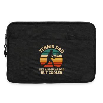 Papa de tennis Rétro coucher de soleil Design - Sacoche pour ordinateur portable 13 pouces - noir - Devant