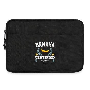 Funny Banana - Certified Banana Expert - Laptop bag 13" - black - Front