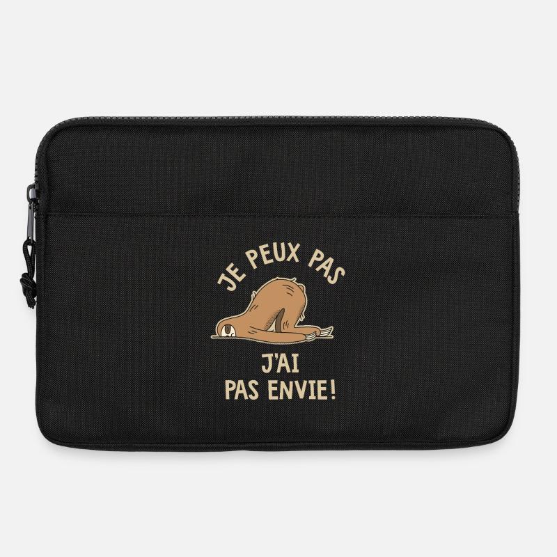 Ich kann nicht, ich will nicht, lustiger Humor - Laptoptasche 13" - Schwarz