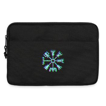 Vegvisir Rune – Neon Glitch Viking Compass Symbol - Laptoptasche 13" - Schwarz - Vorne