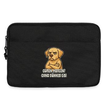 Chien sarcastique Labrador - Sacoche pour ordinateur portable 13 pouces - noir - Devant