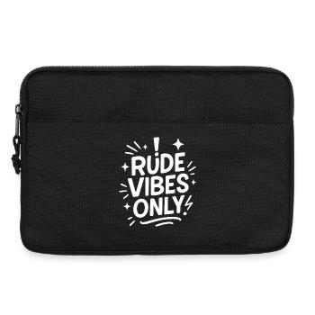 Nur unhöfliche Schwingungen - Laptoptasche 13" - Schwarz - Vorne