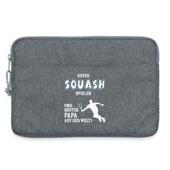 Courge Meilleur Papa Père Fête des Pères Anniversaire - Sacoche pour ordinateur portable 13 pouces - gris chiné - Devant
