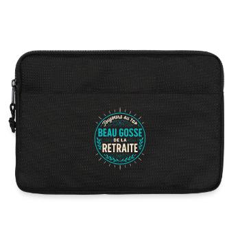 Handsome Kid Retirement - Vintage Badge - Laptop bag 13" - black - Front