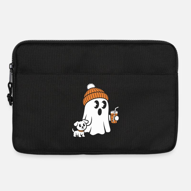 Cozy Ghost with Beanie - Laptop bag 13" - black
