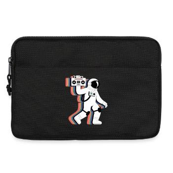 Regenbogen Astronaut Radio - Lustiges T-Shirt - Laptoptasche 13" - Schwarz - Vorne