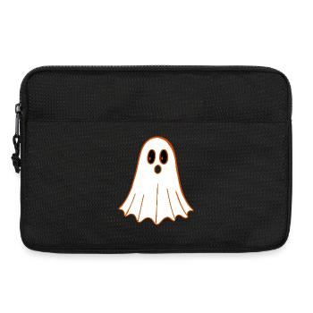 Geister Cartoon Orange Umriss - Laptoptasche 13" - Schwarz - Vorne