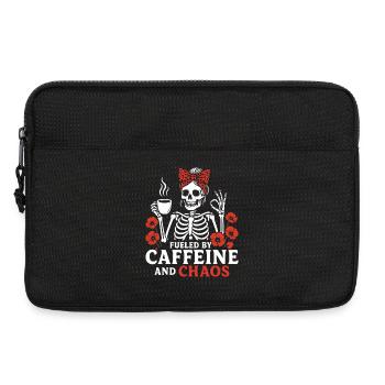 Mother Caffeine Mom Skeleton Coffee - Laptop bag 13" - black - Front