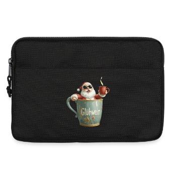 Vin chaud Père Noël Père Noël Mug - Sacoche pour ordinateur portable 13 pouces - noir - Devant