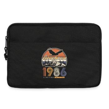 1986 Vintage Retro Birthday Gift - Laptop bag 13" - black - Front
