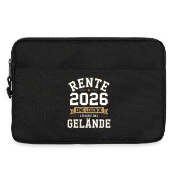 Rente 2026 Eine Legende - Laptoptasche 13" - Schwarz - Vorne
