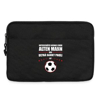Alter Mann - Ultra Sankt Pauli Fan | Vintage Retro - Laptoptasche 13" - Schwarz - Vorne
