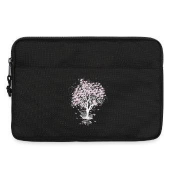 Cerisier en fleurs dans le panier - Sacoche pour ordinateur portable 13 pouces - noir - Devant