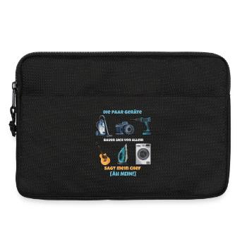 Gadgets Bande: Chef hat Unreht - Laptoptasche 13" - Schwarz - Vorne
