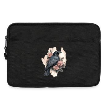 Raven Vintage Roses - Laptop bag 13" - black - Front