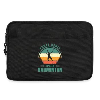 Joueur de badminton offre des tenues de badminton - Sacoche pour ordinateur portable 13 pouces - noir - Devant