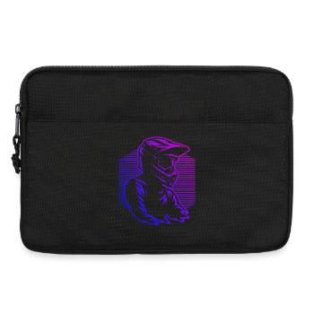 Minimalistisches Motocross Motiv - Laptoptasche 13" - Schwarz - Vorne