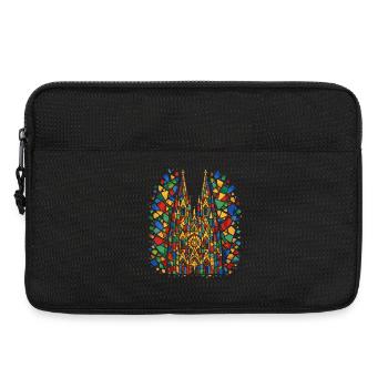Cologne Cathedral Carnival Confetti Costume Carnival - Laptop bag 13" - black - Front
