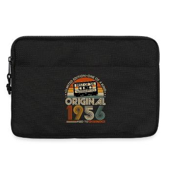 Vintage 1956 Né 70e anniversaire Rétro - Sacoche pour ordinateur portable 13 pouces - noir - Devant